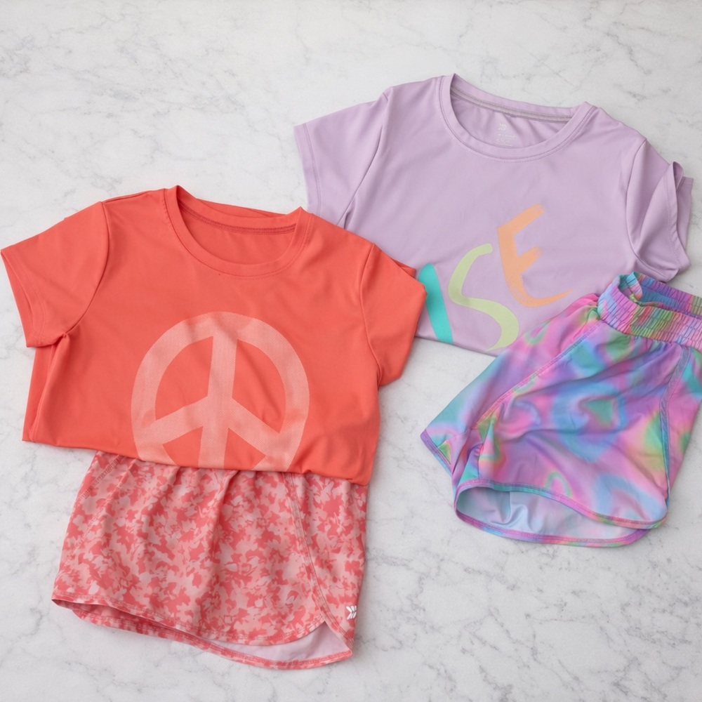 All In Motion Girls Athletic Outfit Bundle XL (14/16) Two Sets